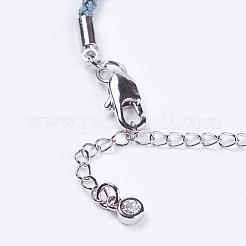 Creazione di bracciali in cordoncino di cotone intrecciato&nbsp;MAK-I006-04P