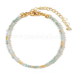 Braccialetti di perline di avventurina verde naturale in stile etnico retrò per le donne&nbsp;OR1115-1