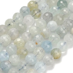 Natürliche Aquamarin Perlen Stränge&nbsp;G-L642-F05-6mm
