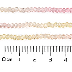 Hebras transparentes de cuentas de vidrio pintado&nbsp;DGLA-A034-T2mm-A09