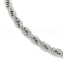 3 mm 201 Edelstahl-Seilkettenarmbänder für Damen&nbsp;BJEW-R318-01P-1