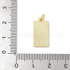 Messing-Pflaster-Anhänger mit Muscheln in Naturweiß&nbsp;KK-S522-05E-G