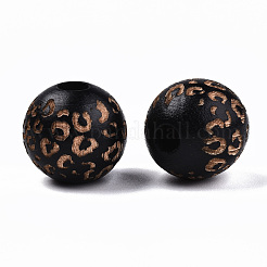Bemalte Naturholzperlen&nbsp;WOOD-T021-53B-M