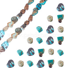 1 hebra de cuentas de turquesa natural de Hubei&nbsp;G-TA0003-48