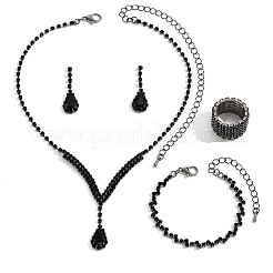 Bracciali con catena in lega con strass e occhio di cavallo&nbsp;FS-WG7ACD4-04