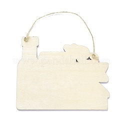 Tablero de densidad adorno de pared de madera colgantes de placa de puerta&nbsp;HJEW-C004-12