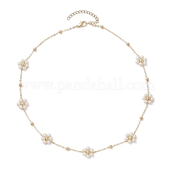 Collier de perles acryliques imitées&nbsp;NJEW-JN04938