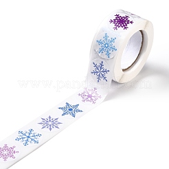 Flache runde rollenaufkleber mit weihnachtsmotiven&nbsp;DIY-B045-04A