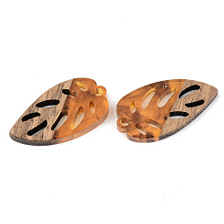 Pendentifs en bois de résine et de noyer&nbsp;RESI-S389-048B-A01