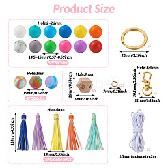 Kit de fabrication de bracelet porte-clés bricolage&nbsp;DIY-TA0004-20