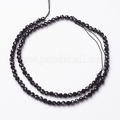 Natürliche schwarze Spinell-Perle Stränge&nbsp;X-G-P213-13-2mm