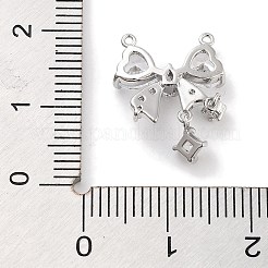 Pendentifs en laiton zircon cubique transparent&nbsp;ZIRC-L104-009P