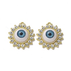 Pandants di strass in lega di placcatura a cremagliera&nbsp;PALLOY-O109-09LG