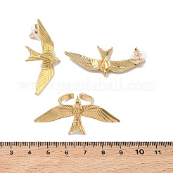 Friedenstauben-Ohrstecker- und Armreif-Sets aus Edelstahl 304&nbsp;SJEW-C008-03G