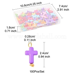 100 pendentif en acrylique.&nbsp;PALLOY-FS00039-01