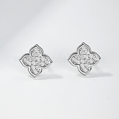 925 Ohrstecker aus Sterlingsilber mit Moissanit-Pavé für Damen&nbsp;NZ9775