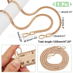 Manici in ferro piatto con catena serpente&nbsp;FIND-WH0111-108B-LG