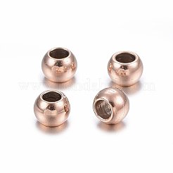 Ionenplattierung (IP) 304 Edelstahlperlen&nbsp;STAS-H467-07RG