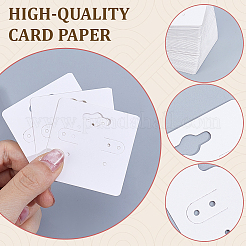 200 Stück quadratische Ohrring-Displaykarten aus Papier&nbsp;CDIS-ME0001-01A