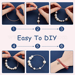 Bracciale elasticizzato con catene a molla in filo di acciaio al carbonio 48 pz 12 colori&nbsp;BJEW-GA0001-12