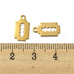 Breloques en acier inoxydable 304 plaquées par ions (IP)&nbsp;STAS-P341-28G