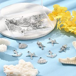 25 Stück 5 Stile Legierung Kristall Strass Anhänger&nbsp;FIND-FS0004-10