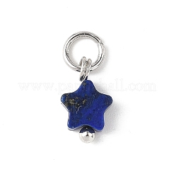 Natürlicher Lapislazuli & Karneol & Amazonit & schwarzer Stein & Amethyst-Sternanhänger&nbsp;PALLOY-JF04693