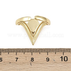 Offene Manschettenringe aus Messing für Damen&nbsp;RJEW-K308-04B-G
