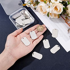 25 pieza de colgantes de etiqueta en blanco con estampado de acero inoxidable 201&nbsp;STAS-HY0001-84