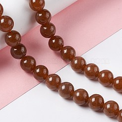 Natürliche weiße Jade perlen Stränge&nbsp;G-I334-05C