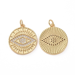 Pendentifs en laiton zircon cubique transparent&nbsp;ZIRC-L076-021G
