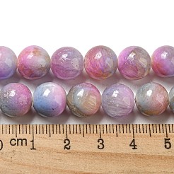 Chapelets de perles en jade blanc naturel teinté&nbsp;G-F764-03E