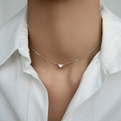 S925 Silber vergoldet Herz Schmuck Set Armband Halskette Mode elegant Alltagskleidung&nbsp;OM0839-3