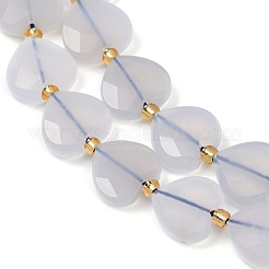 Natürlichen blauen Chalcedon Perlen Stränge&nbsp;G-B044-B12-01
