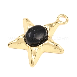 Synthetische blauen Goldstone-Anhänger&nbsp;GG-G001-01G-11