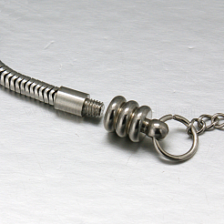 Anlaufgeschützte 304 Edelstahl-Armbänder mit europäischen runden Schlangenketten&nbsp;STAS-J015-07