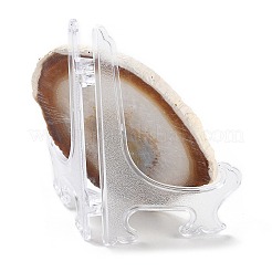 Ornement en pierre de tranche d'agate naturelle imprimée&nbsp;DJEW-M011-02L