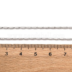 Halsketten mit Säulengliedern aus Messing&nbsp;MAK-L045-03P