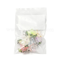 8 Stück 8 Farben Blumen-Acryl-Anhänger-Dekorationen&nbsp;HJEW-FS00034-01