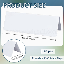 Cartellini dei prezzi in pvc cancellabili da tavolo&nbsp;AJEW-WH0481-34