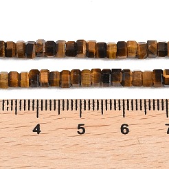 Natürlichen Tigerauge Perlen Stränge&nbsp;G-G345-C15-2x4mm