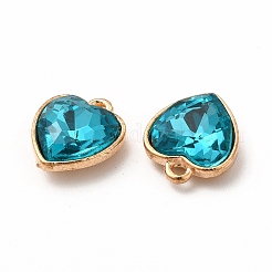 Facettierte Glas Strass Anhänger&nbsp;GLAA-I051-B21