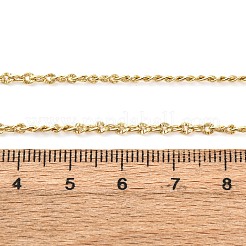 Halsketten aus gedrehten Ketten mit Messingstruktur&nbsp;MAK-L045-05G
