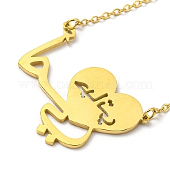 Colliers pendentifs en acier inoxydable 304&nbsp;LS-NJEW-Z025-08G