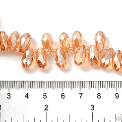Chapelets de perles en verre transparent électrolytique&nbsp;EGLA-B006-01A-PL01