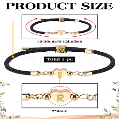 1 verstellbares Nylonband-Armband für Damen und Herren.&nbsp;BJEW-LP0001-30R