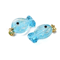 Pendentifs en verre soufflé dichroïque faits à la main&nbsp;DICH-G001-01G-07