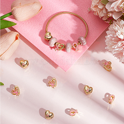 12 Stück 3 Stile Messing Emaille European Beads&nbsp;OPDL-BBC0001-02