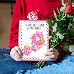 Stencil per fustelle in acciaio al carbonio con note musicali&nbsp;DIY-WH0309-1330