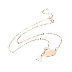 Collane con ciondolo a forma di cuore in acciaio inossidabile 302&nbsp;NJEW-I118-01KCG